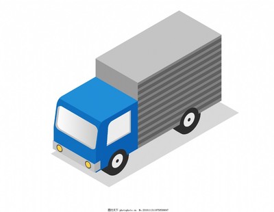 卡通货车车箱元素图片 运输场景的视觉解析